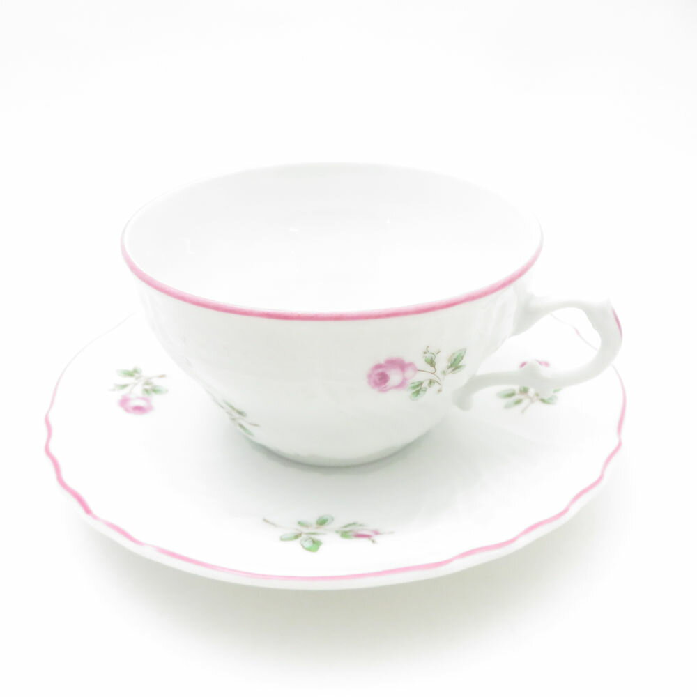 美品 Richard Ginori リチャードジノリ ロゼリーニ ティーカップ&ソーサー 薔薇 バラ 花柄 SC9336F1 【中古】