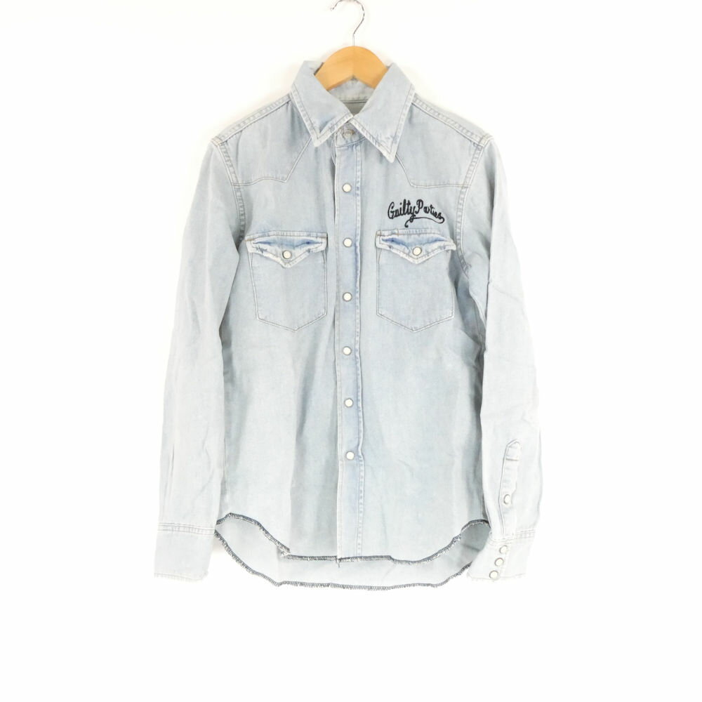 WACKO MARIA ワコマリア ROCKERS-TRIP デニム シャツ S コットン100％ 長袖 レディース AM7426A71 【中古】