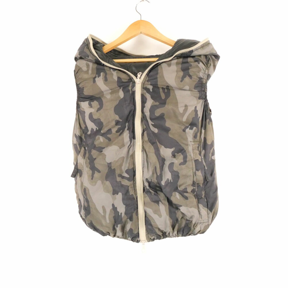 美品 DUVETICA デュベティカ 14A FEBE-ERRE リバーシブルダウンベスト 42 ナ ...