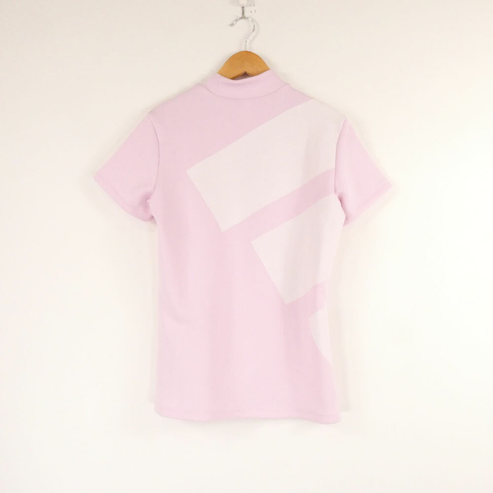 美品 adidas アディダス シャツ S ポリエステル ゴルフ 半袖 モックネック レディース HN223A32 【中古】