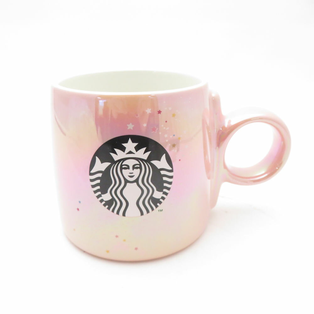 未使用 STARBUCKS スターバックス 2019年 ホリデー ブリリアントピンク マグカップ スタバ クリスマス オーロラ SO3683R1 【中古】