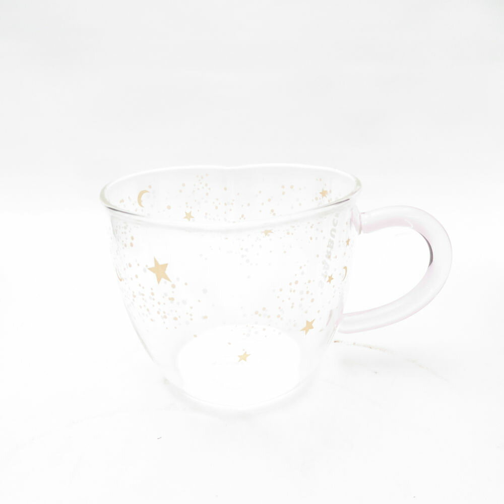 未使用 STARBUCKS スターバックス 2019年 ホリデー 耐熱グラスマグ ガラス製マグカップ スタバ ハート クリスマス SO3684R1 【中古】