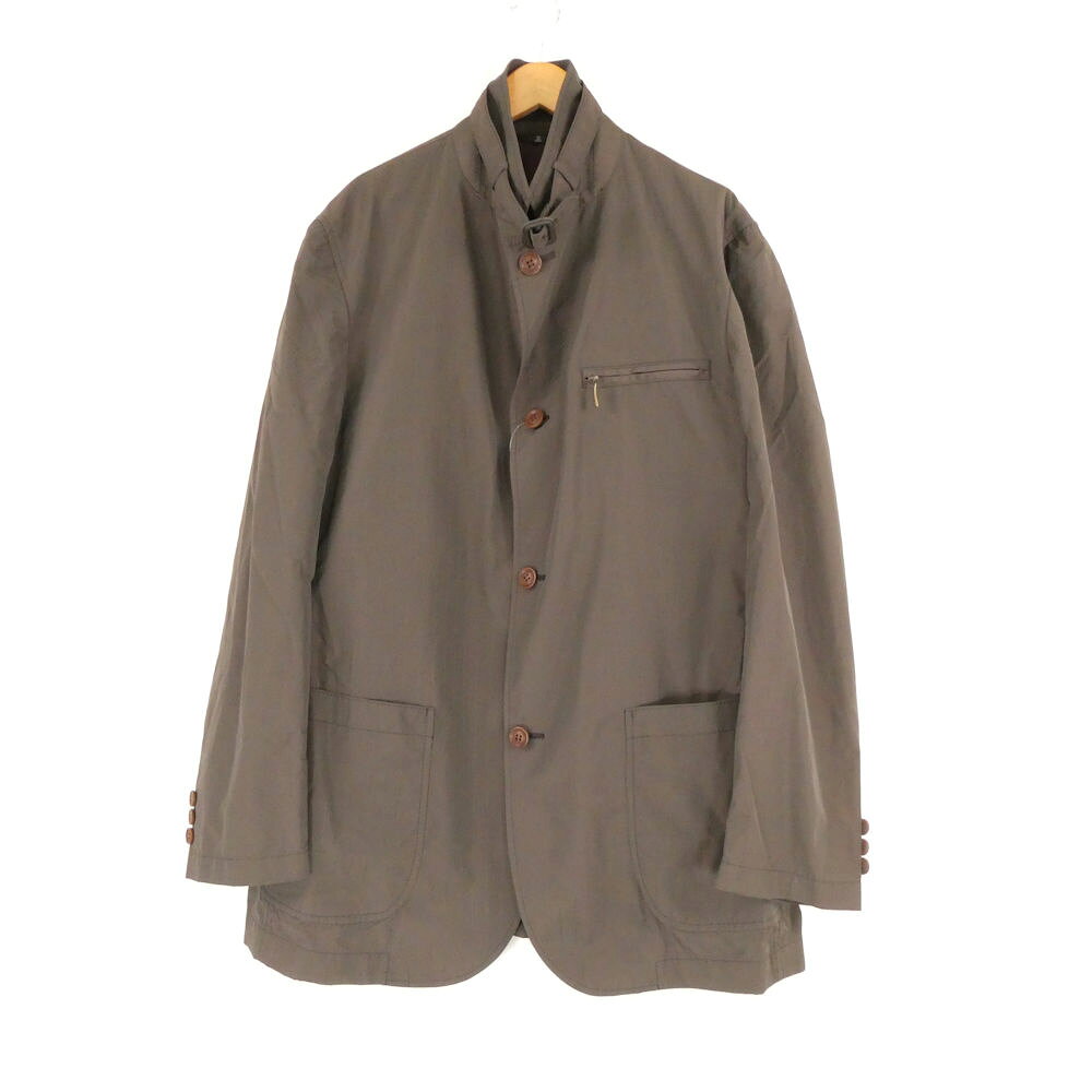 乐天商城 - 美品 LANVIN COLLECTION ランバンコレクション 2WAYジャケット 50 (おおよそL想定) ナイロン他 テーラード スタンド 古着 アウター メンズ AY7461A40 【中古】