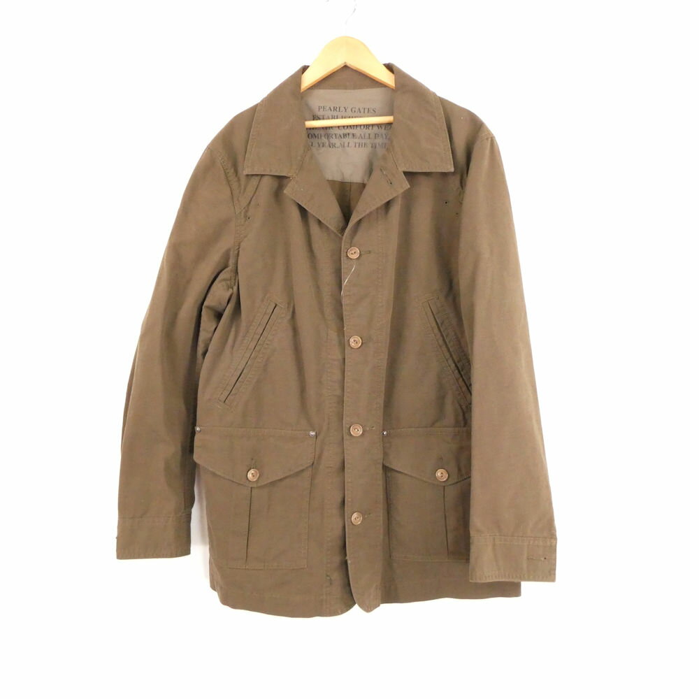 PEARLY GATES パーリーゲイツ 053-220045 ジャケット 5 コットン100% 古着 アウター メンズ AY7482A5 【中古】