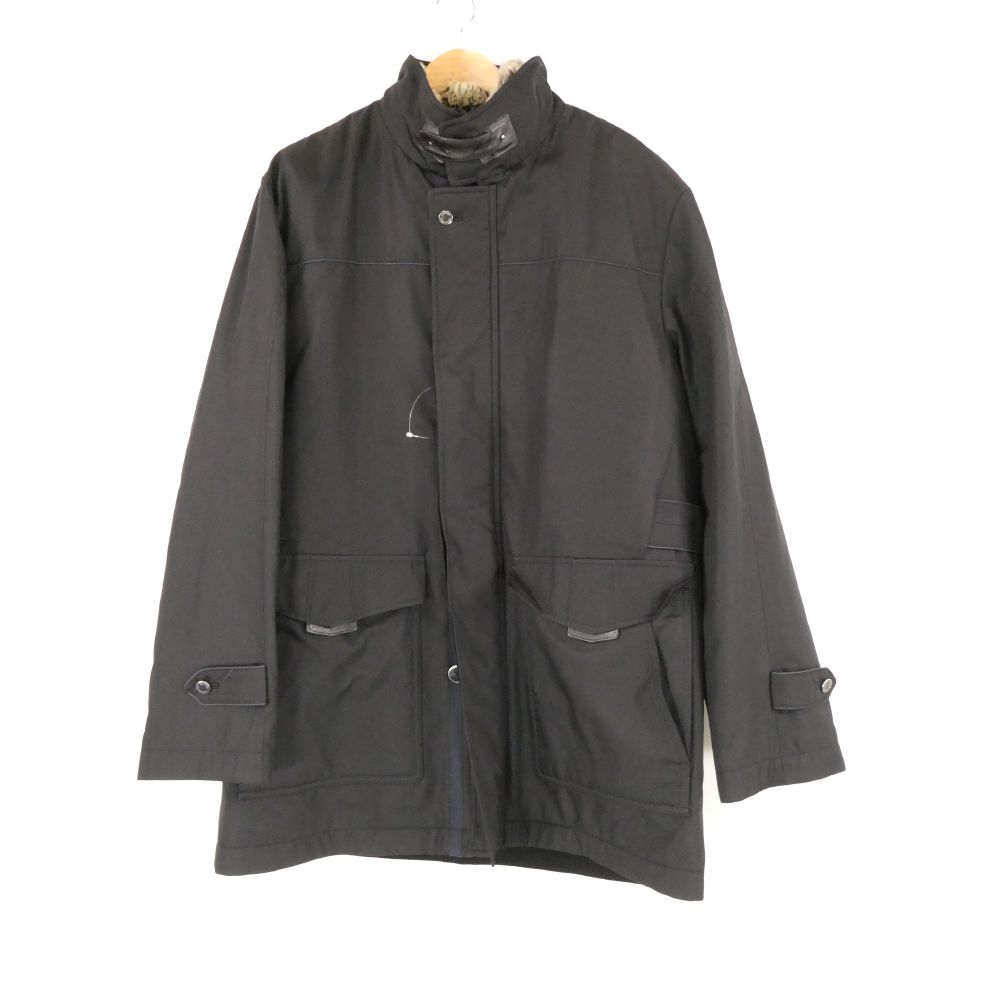 美品 LANVIN COLLECTION ランバンコレクション コート 48（おおよそM想定） シルク100％ 古着 アウター メンズ AY7490B5 【中古】(4.0)