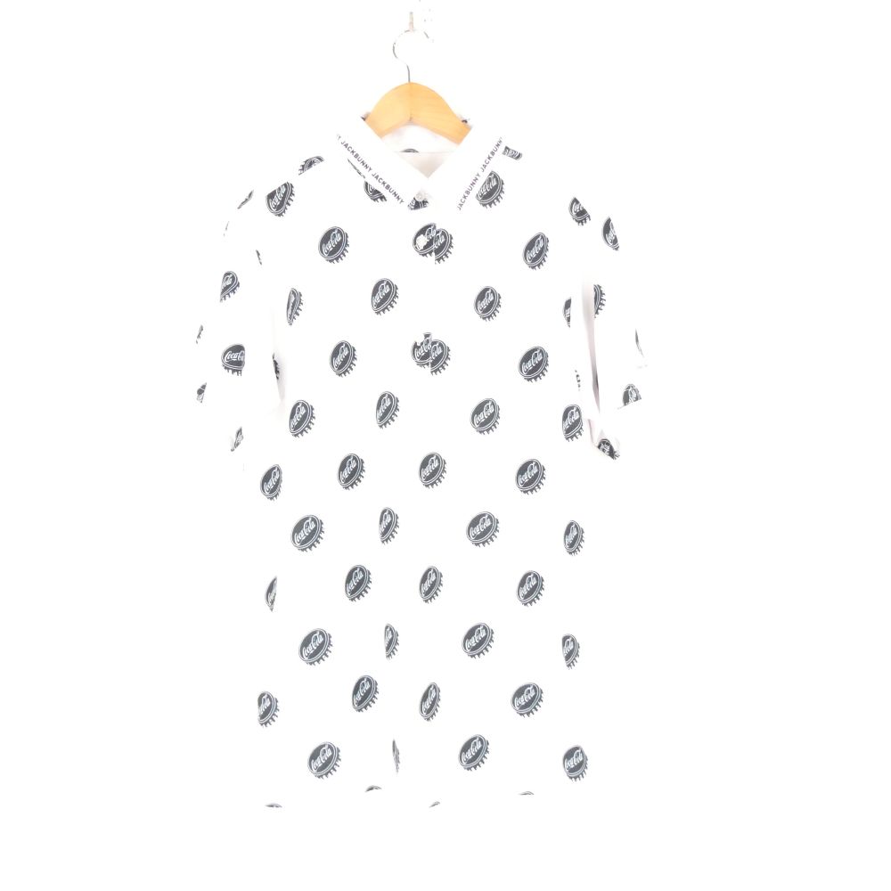 美品 Jack Bunny!! ジャックバニー コカ・コーラ 262-1160531 ポロシャツ 5 ポリエステル100% ゴルフウェア スポーツ 半袖 メンズ...