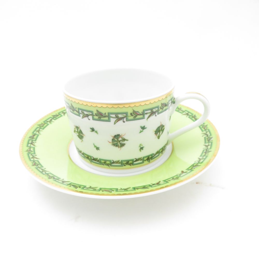 美品 RAYNAUD レイノーリモージュ Bougainville ブーゲンビリア コーヒーカップ&ソーサー SC9483X2 【中古】