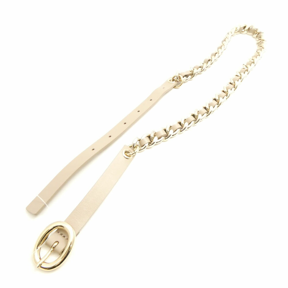 美品 LEFIJE レフィエ ベルト 80 チェーン レディース AM7565 【中古】
