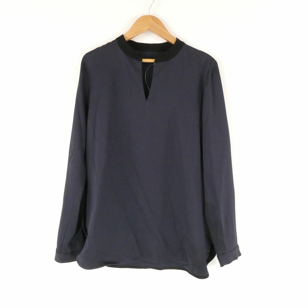 美品 Demi-Luxe BEAMS デミルクス ビームス 68-11-0295-152 ブラウス 36 トリアセテート ポリエステル 長袖 バイカラー スキッパー レディース AN2150A68 【中古】