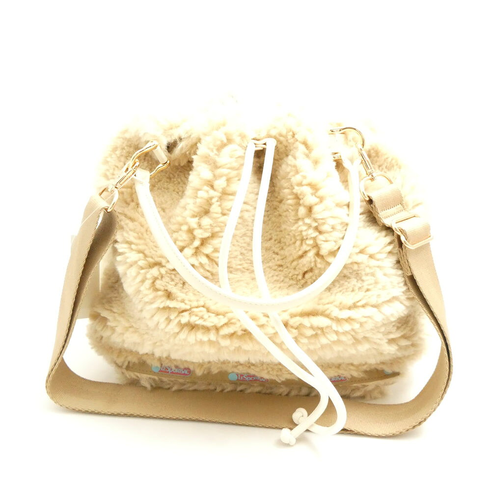 美品 LESPORTSAC レスポートサック MED DRAWSTRING BAG 2wayバッグ ハンド ショルダー レディース AO3508 【中古】