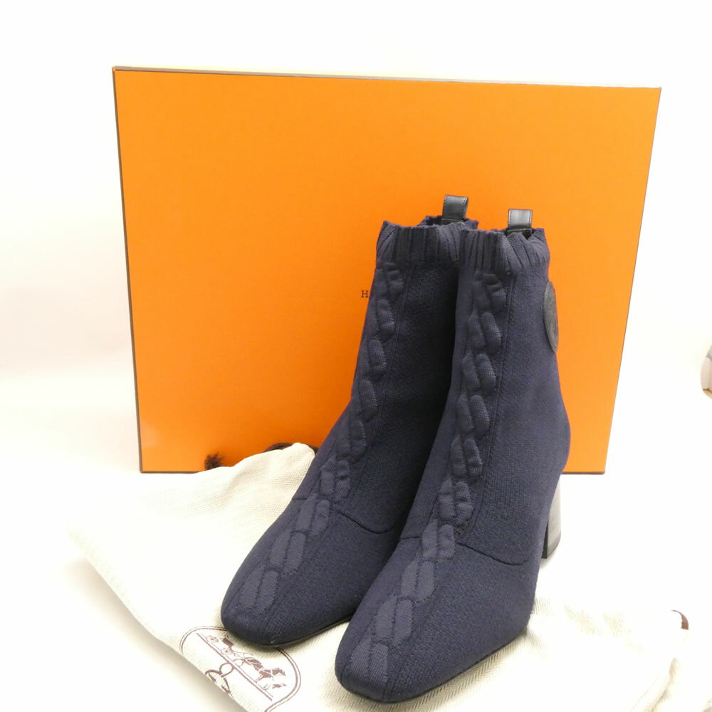 未使用 HERMES エルメス ヴォルヴェール60 ショートブーツ 36 23cm相当 レディースシューズ 靴 高級 ボ..