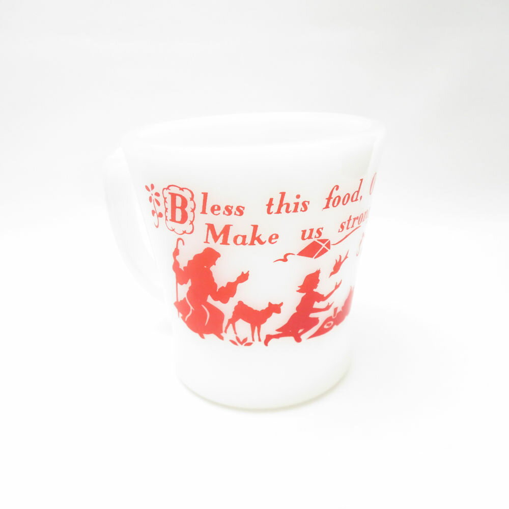  Fire-King ե䡼 Bless this food... ޥå Dϥɥ 饹 å USAơ SU13365T2...