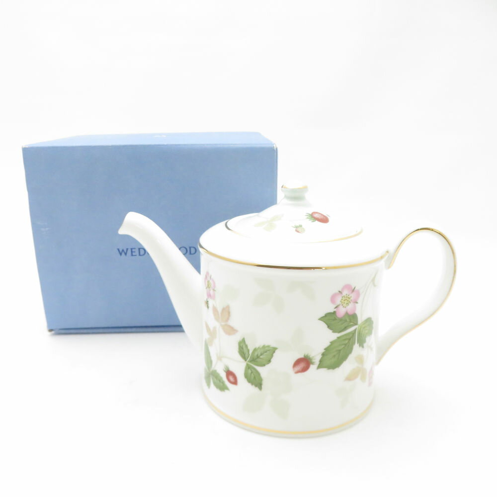 美品 WEDGWOOD ウェッジウッド ワイルドストロベリー パステル ジャパニーズティーポット SY13559K1 【中古】