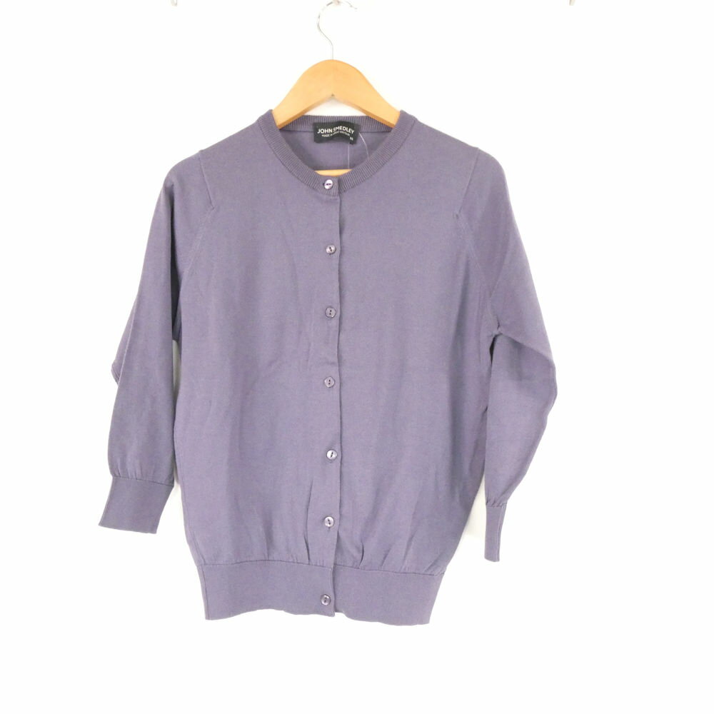 Rakuten - 美品 JOHN SMEDLEY ジョンスメドレー ニット カーディガン XS コットン100％ 長袖 レディース AY7642A70 【中古】