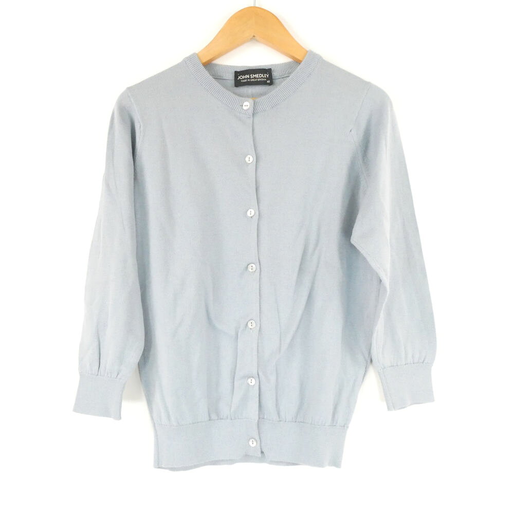 美品 JOHN SMEDLEY ジョンスメドレー ニット カーディガン XS…