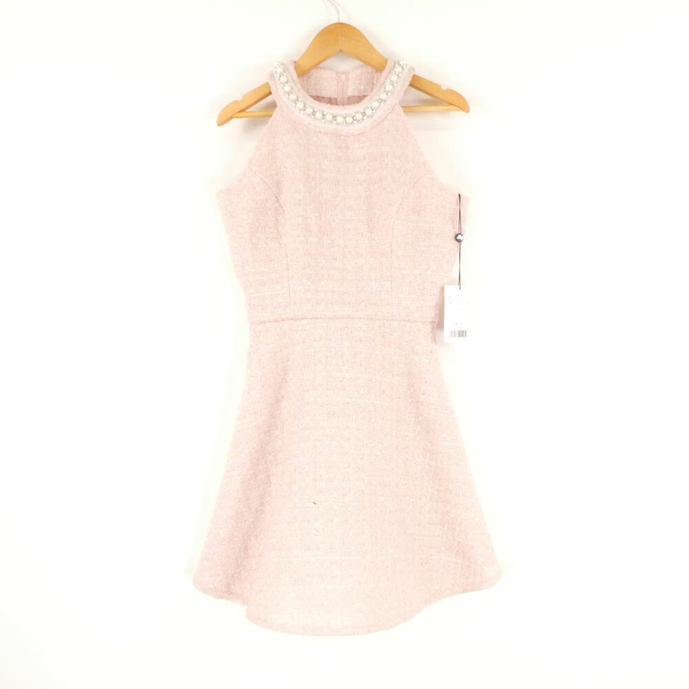 未使用 Rady レディ FP0301C ビジューツイードワンピース F ポリエステル100％ ノースリーブ ミニ丈 レディース AC1646A54 【中古】