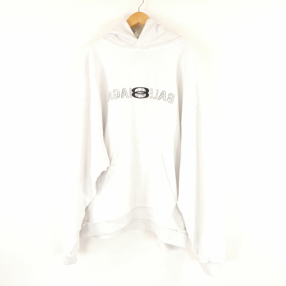 ���� BALENCIAGA �Х�󥷥��� UNISEX Inside Out Medium Fit Hoodie (790357-TQVJ3) �ץ륪���С��ѡ�...
