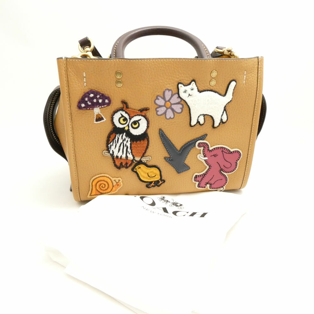 未使用品 コーチ ローグ25 ゾウ シグネチャー レザーハンドバッグ ショルダー 未使用品 コーチ ローグ25 ゾウ シグネチャー レザーハンドバッグ