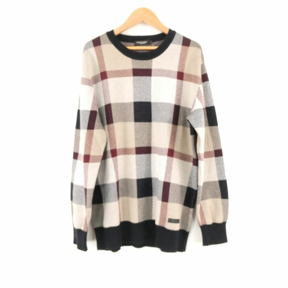 ���� BLACK LABEL CRESTBRIDGE �֥�å��졼�٥륯�쥹�ȥ֥�å� �˥å� L �������¾ Ĺµ CB�����å� �ȥåץ� ��� AU383...