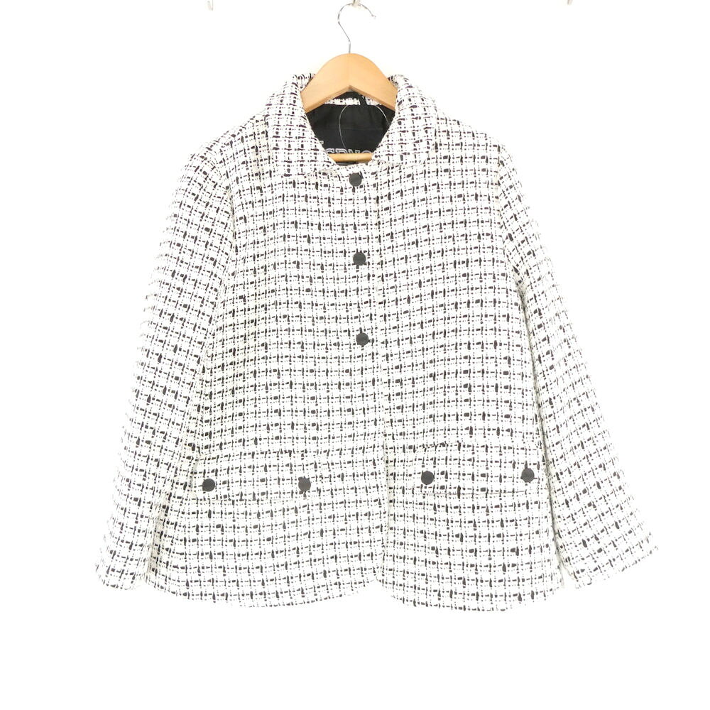 新品同様★現行Herno★上質ツイードウールコート★ゆったりポンチョ風シルエット セール】【ZOZO限定カラー有】スタンドカラーウールツイードコート