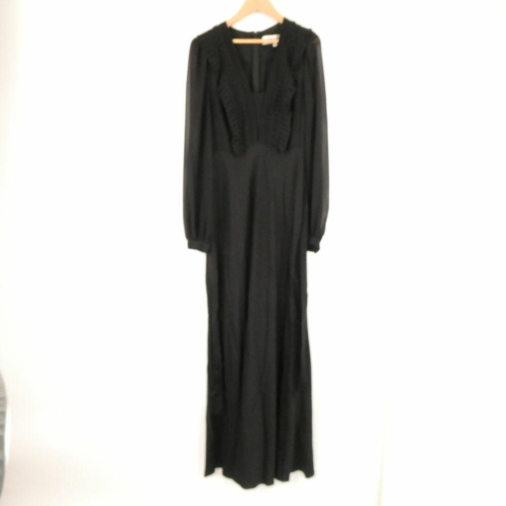 美品 DIANE von FURSTENBERG ダイアンフォンファステンバーグ ワンピース 2 ポリエステル 長袖 ロング丈 ドレス レディース AN2588A2 【中古】