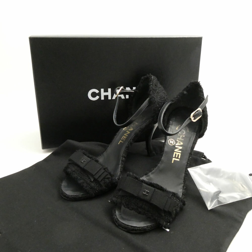CHANEL ブラックリボンサンダル ヒール 箱付き 楽天市場】リボン（ブランドシャネル）（サンダル｜レディース靴）：靴