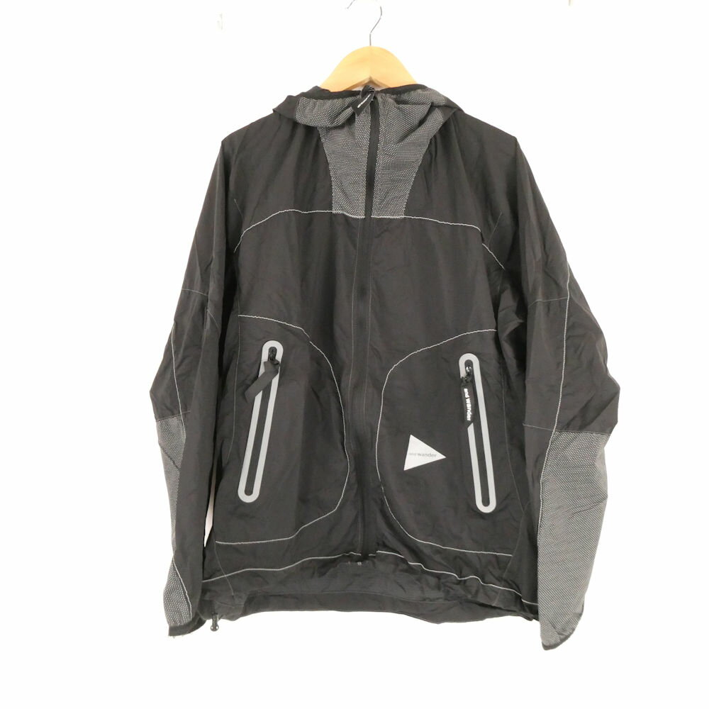 and wander アンドワンダー 574-3921514 W weave windy hoodie ジャケット WS ナイロン100% PERTEX フード付トップス アウトドアウェア レディース AU3579A3 【中古】