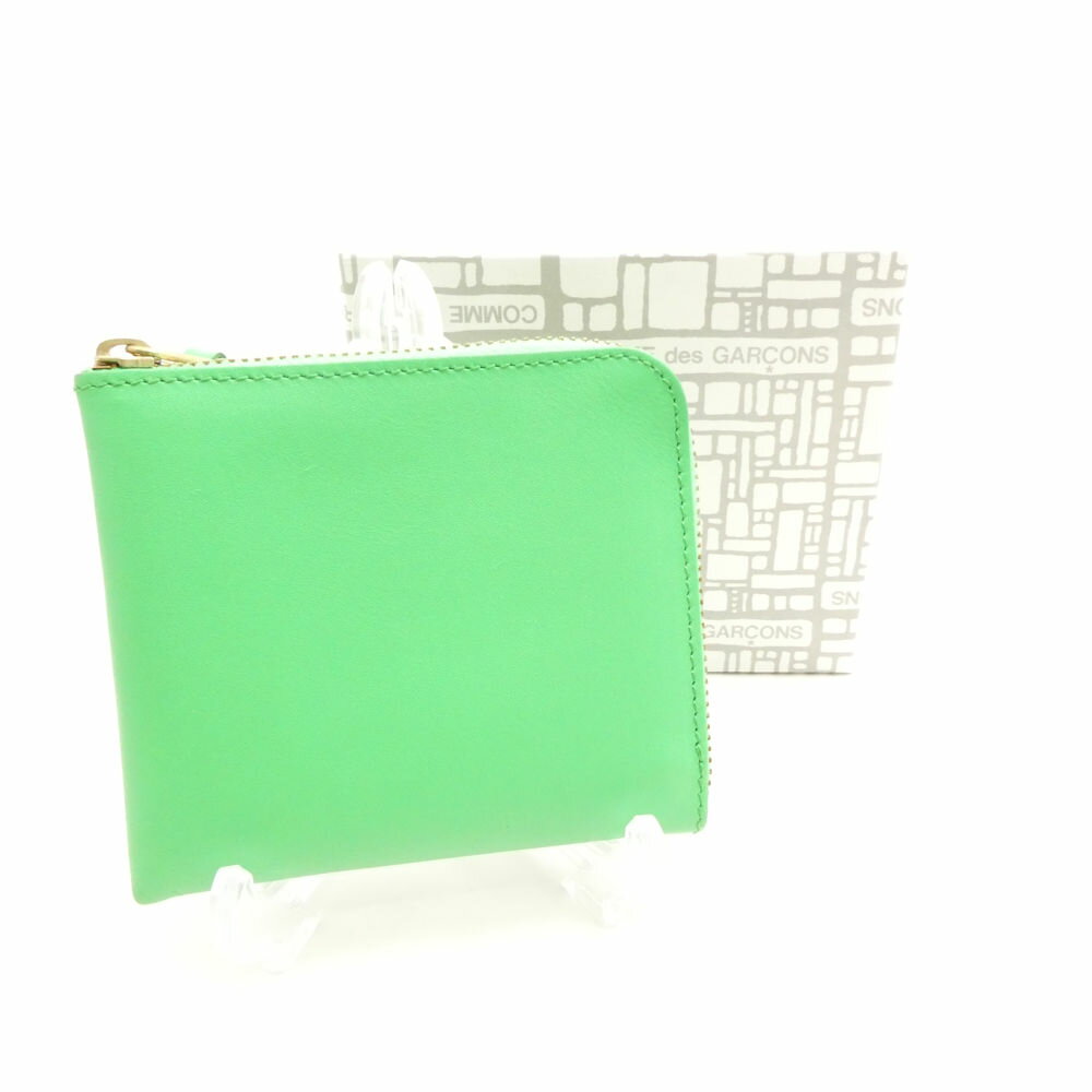 未使用 Comme des Garcons コムデギャルソン SA3100 クラシック CLASSIC LEATHER コインケース 小銭入れ カウハイド100％ レザー ミニ財布 L字 ジップウォレット AU3590 【中古】