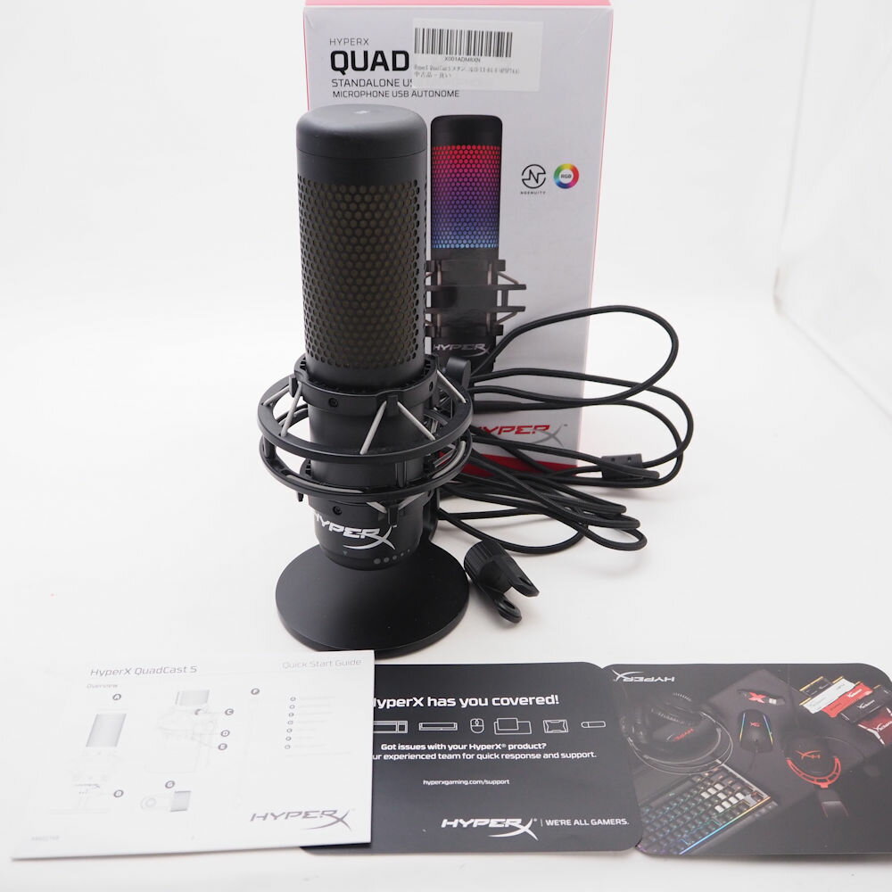 HyperX �ϥ��ѡ����å��� QuadCast ������ɥ�����ޥ��� RGB�饤�ƥ��� PC PS4 Mac �б� HN241 ����š�