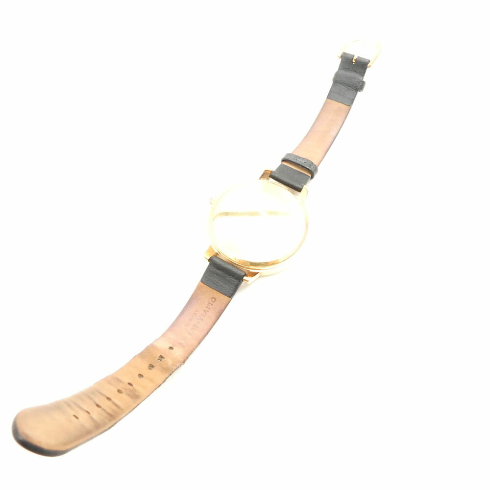 OLIVIA BURTON オリビアバートン 腕時計 ステンレススチール ピンク文字盤 クォーツ レザーベルト 小物 レディース AU3781 【中古】