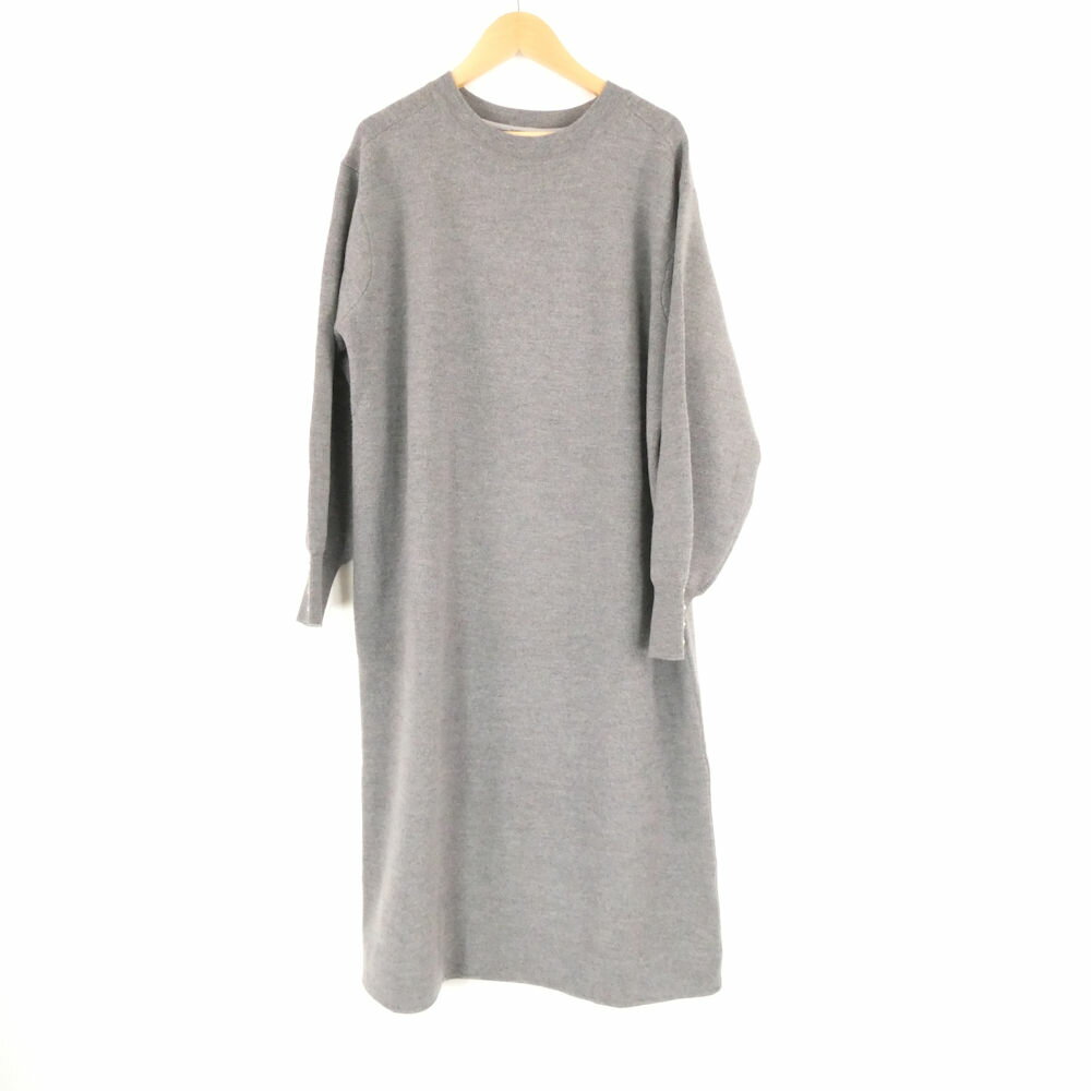 未使用 INDIVI インディヴィ 127-59408 ニットワンピース 13 ウール他 ミディ丈 レディース AD1276A7 【中古】