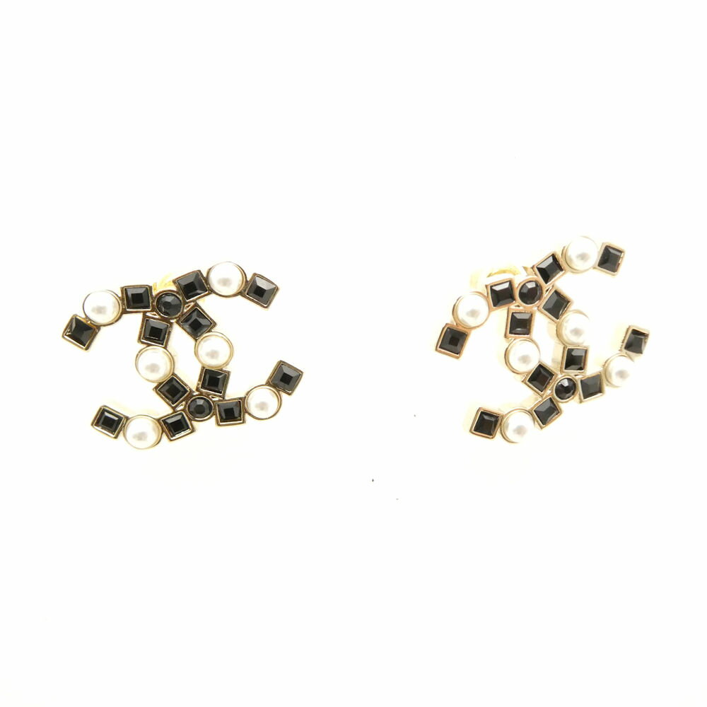 美品 CHANEL シャネル B22P ピアス ココマーク パール レディース AM7918W2 【中古】(4.0)