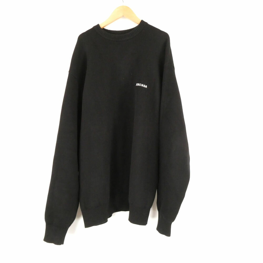 ���� BALENCIAGA �Х�󥷥��� Political Campaign Sweater (675292) �˥åȥ������� L �졼���¾ ���롼�ͥå� ...