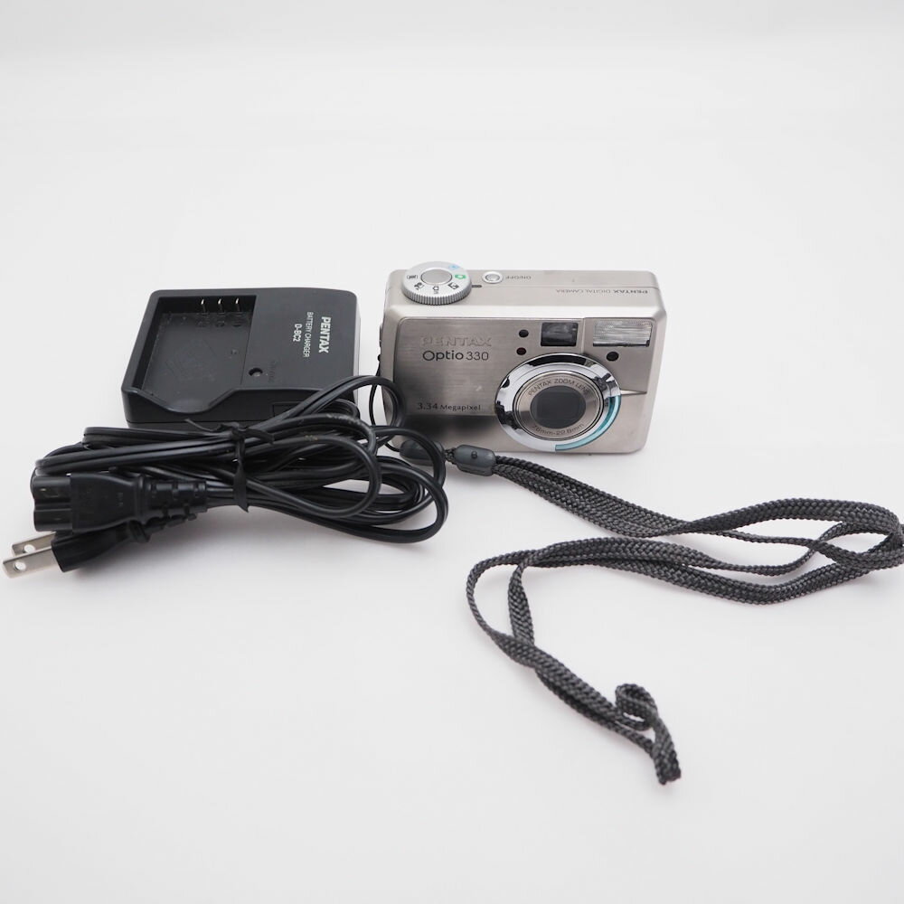 PENTAX ペンタックス オプティオ Optio 330 コンパクトデジタルカメラ 3.34メガピクセル オールド 写真 撮影 機器 HU1801 【中古】