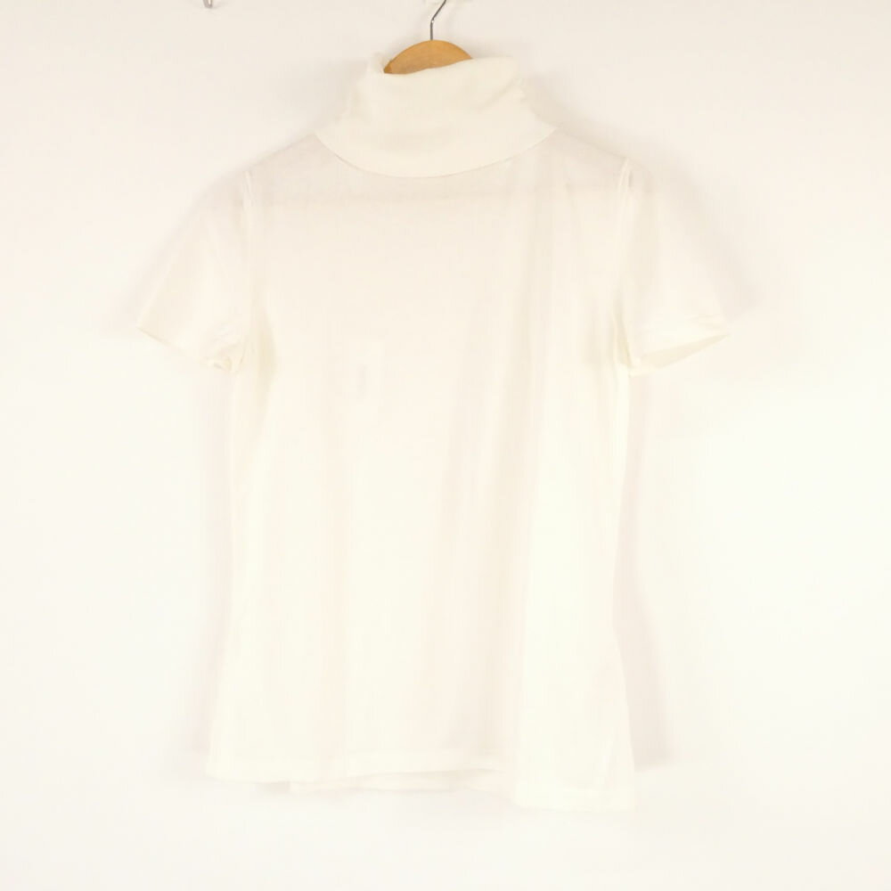 美品 Smaxmara エスマックスマーラ ニットトップス S コットン100％ 半袖 タートルネック カットソー レディース AM7623A19 【中古】