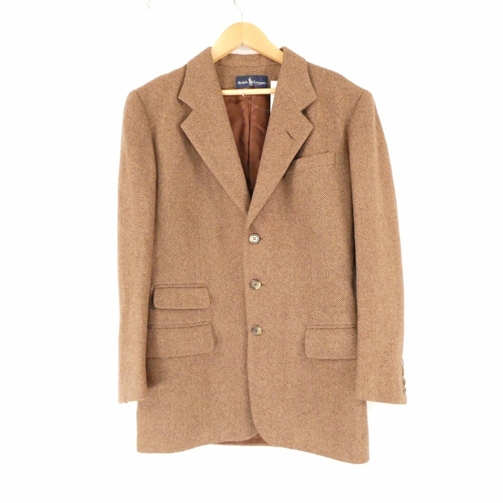 ラルフローレン／ ツイードコート　レディース　メンズ 美品/イタリア製】POLO RALPH LAUREN 【ツイード ダブル チェスター