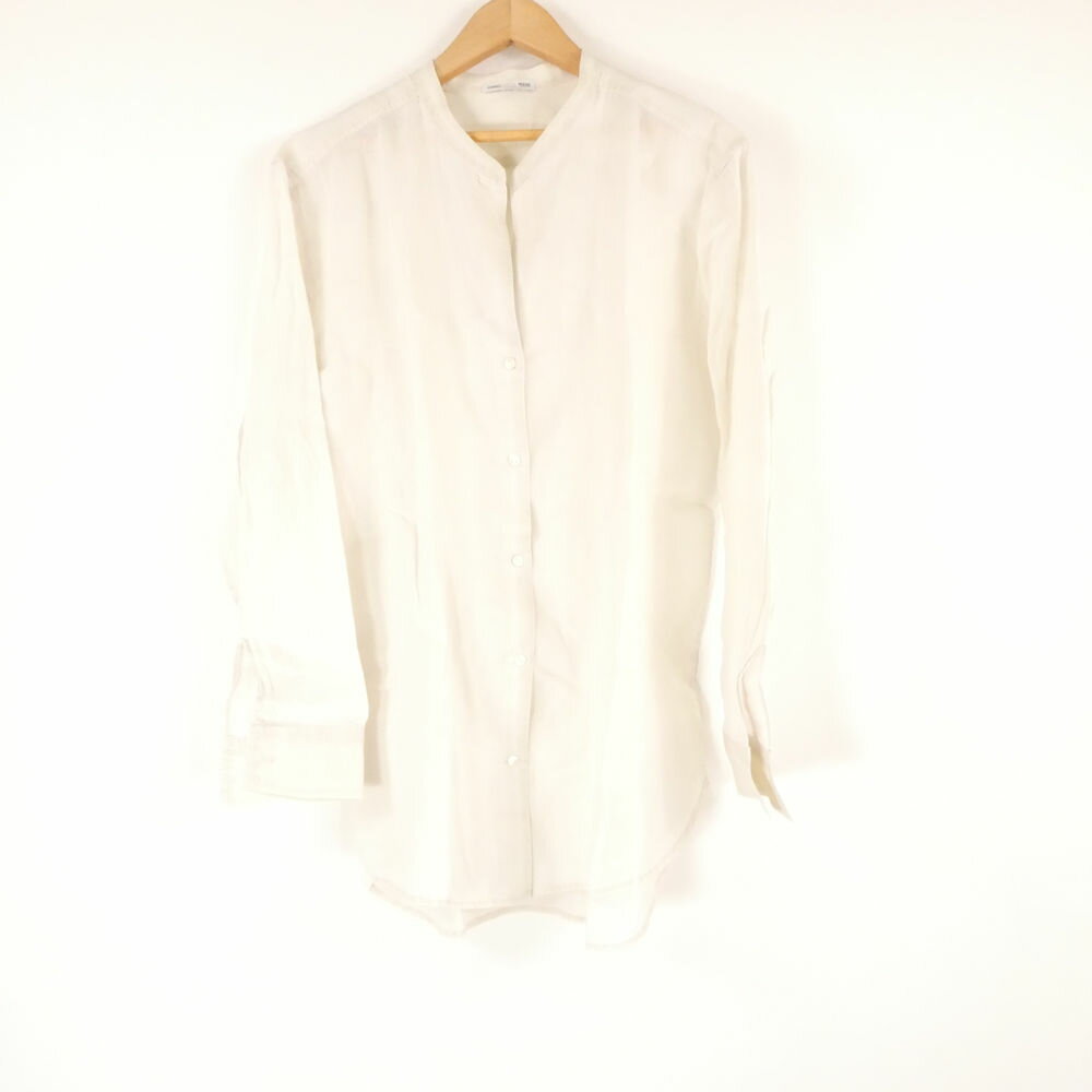 Rakuten - 美品 STANDARD JAMES PERSE スタンダード ジェームスパース ノーカラーシャツ 2 長袖 レディース AY7627A80 【中古】