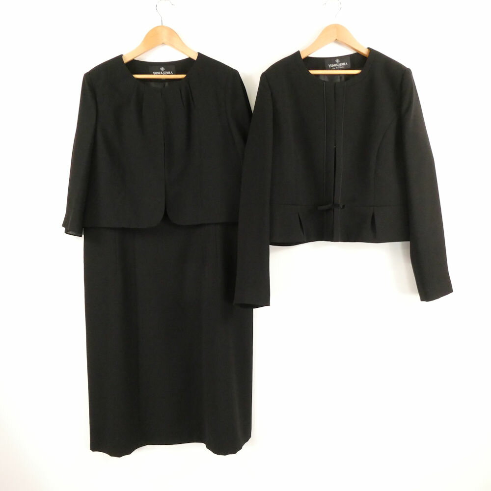 美品 YUMI KATSURA ユミカツラ 2308032 アンサンブル 1点 17AR ポリエステル他 セット ロング丈 七分袖 ワンピース フォーマル ノーカラージャケット レディース AD1284A25 【中古】