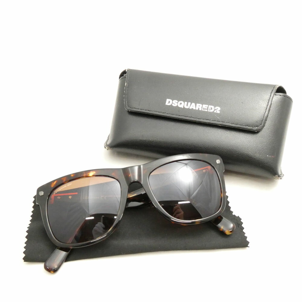 Dsquared2 ディースクエアード MARK DQ0212 サングラス 1点 54□19 145 アイウェア メガネ レディース AY7588 【中古】