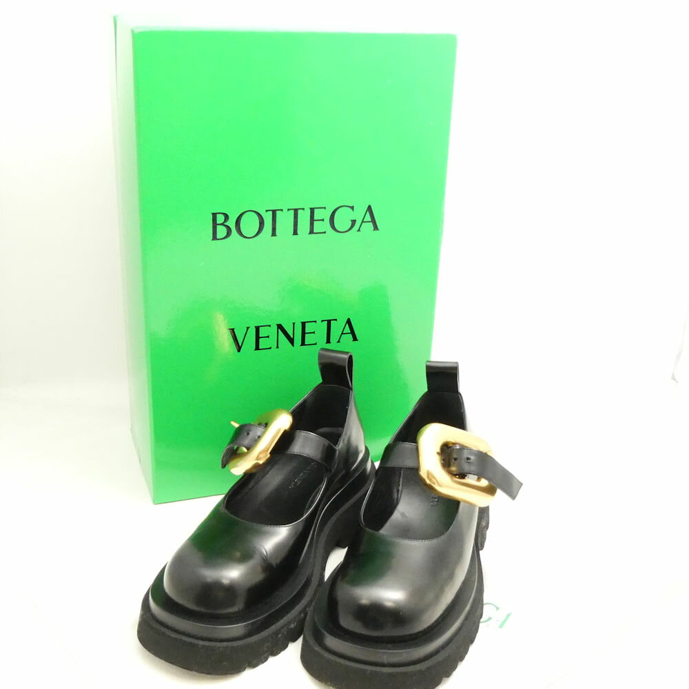 美品 BOTTEGA VENETA ボッテガヴェネタ ブラックメリージェーン シューズ 1点 35 (22～22.5cm相当) レディース AY7856W2 【中古】