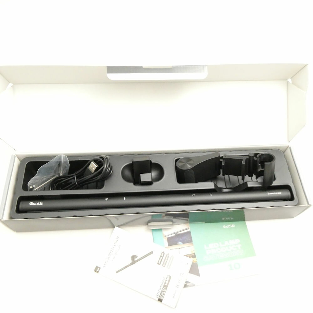 美品 Quntis LI-HY-0205-BK led monitor light for pc モニターライト 1点 HM933 【中古】