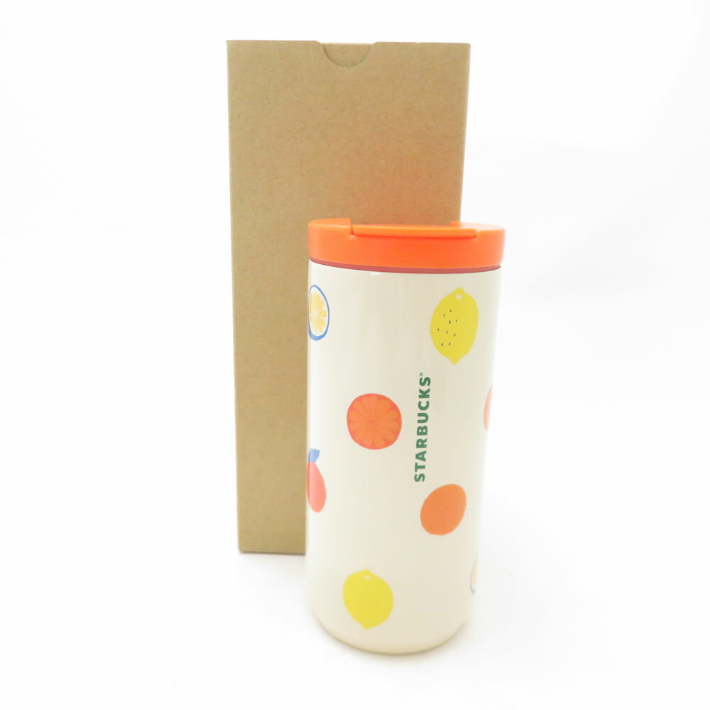 未使用 STARBUCKS スターバックス レモンオレンジ ステンレスタンブラー 1点 355ml スタバ 水筒 SC10139P1 【中古】