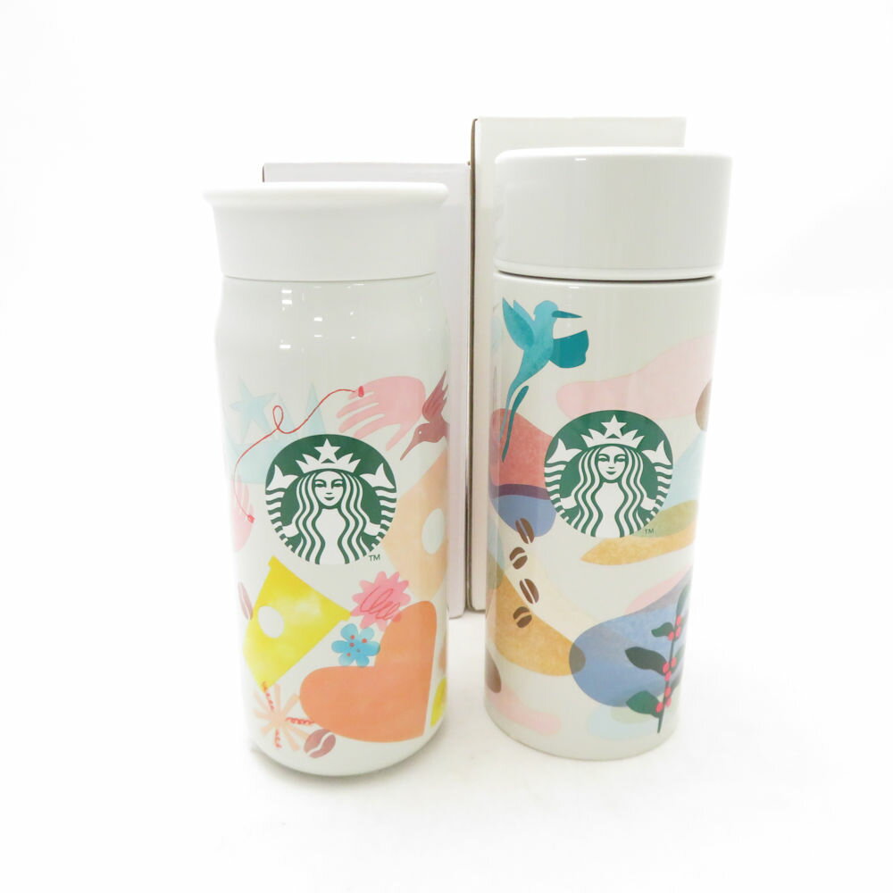 未使用 STARBUCKS スターバックス 福袋2022・2024 ステンレスボトルA 2点 セット 355ml スタバ 水筒 SC10142P1 【中古】