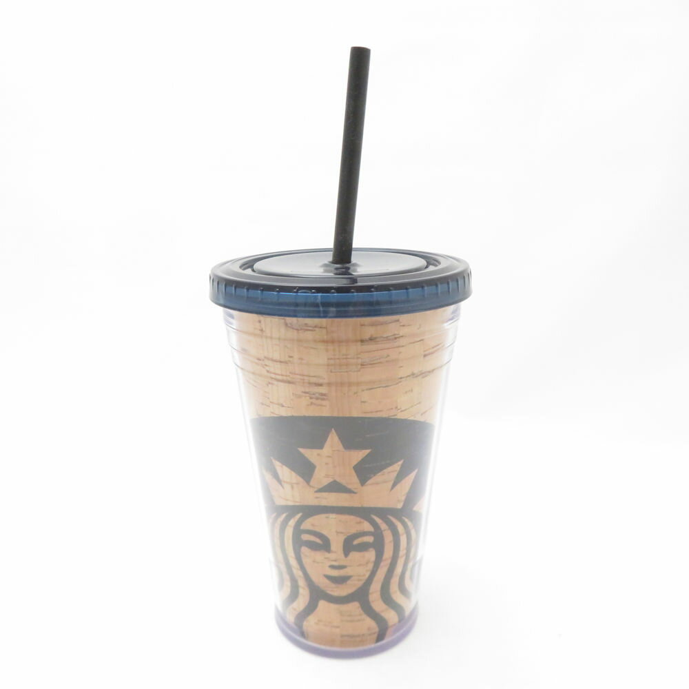 未使用 STARBUCKS スターバックス ロゴ コルク コールドカップタンブラー 1点 473ml スタバ SC9888B4 【中古】