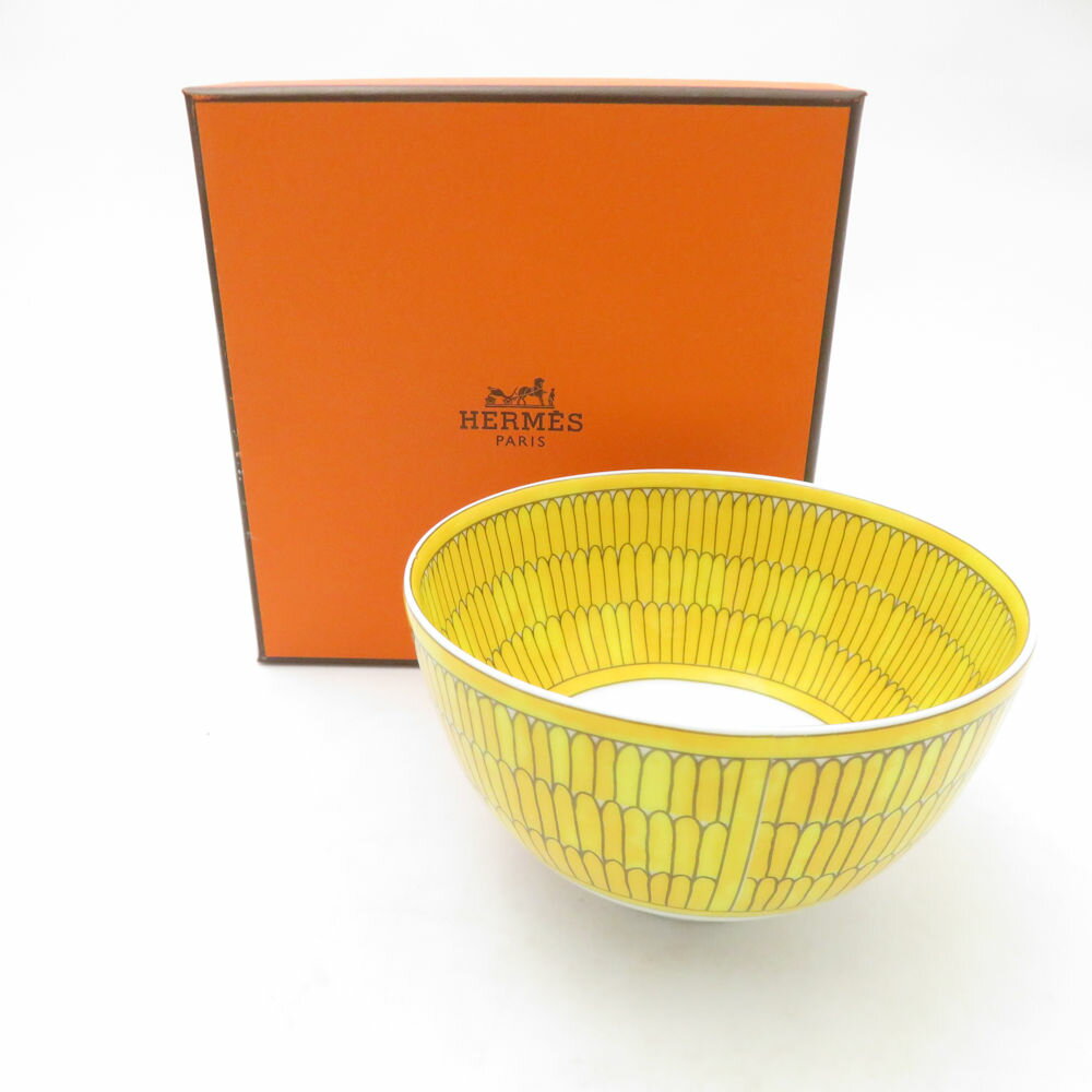 未使用 HERMES エルメス ソレイユ ドゥ エルメス スモールボウル 1枚 9cm 小鉢 SM4914B1 【中古】