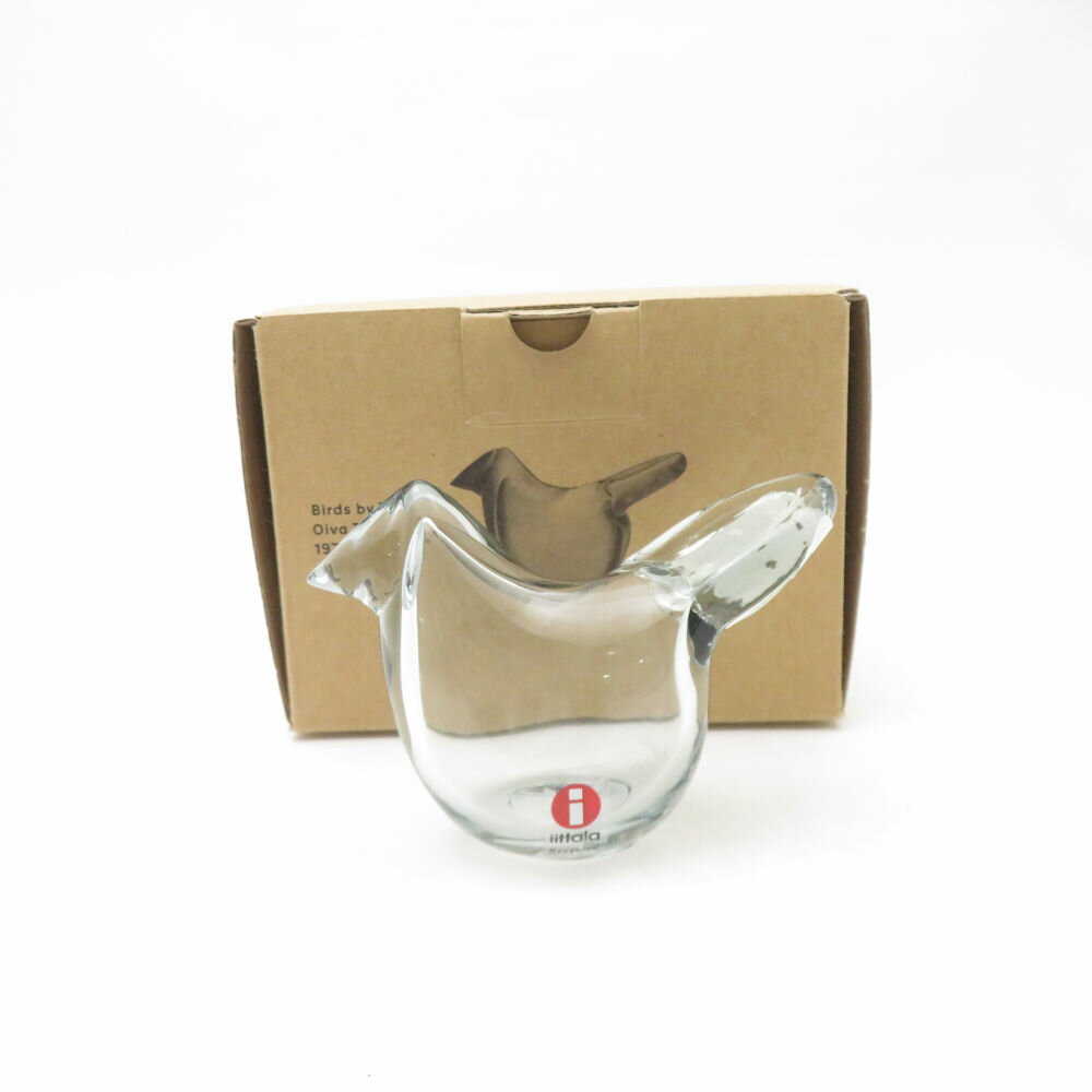 未使用 iittala イッタラ バード バイ トイッカ シエッポ リサイクルエディション フィギュリン 1点 無鉛ガラス 置物 飾り オブジェ 北欧 フィンランド SU13594G1 【中古】