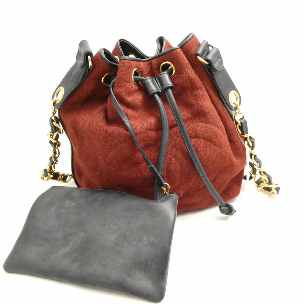 CHANEL シャネル 巾着バッグ 1番台 チェーン ココマーク レディース AM7905W3 【中古】