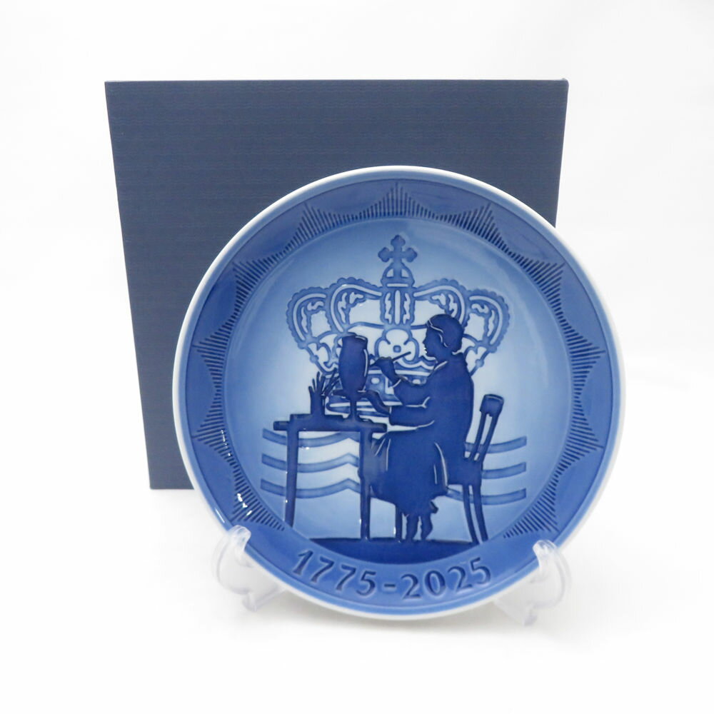 未使用 ROYAL COPENHAGEN ロイヤルコペンハーゲン 250周年記念プレート 1775-2025 イヤープレート メモリアル 記念 飾り皿 SM4850R1 【中古】