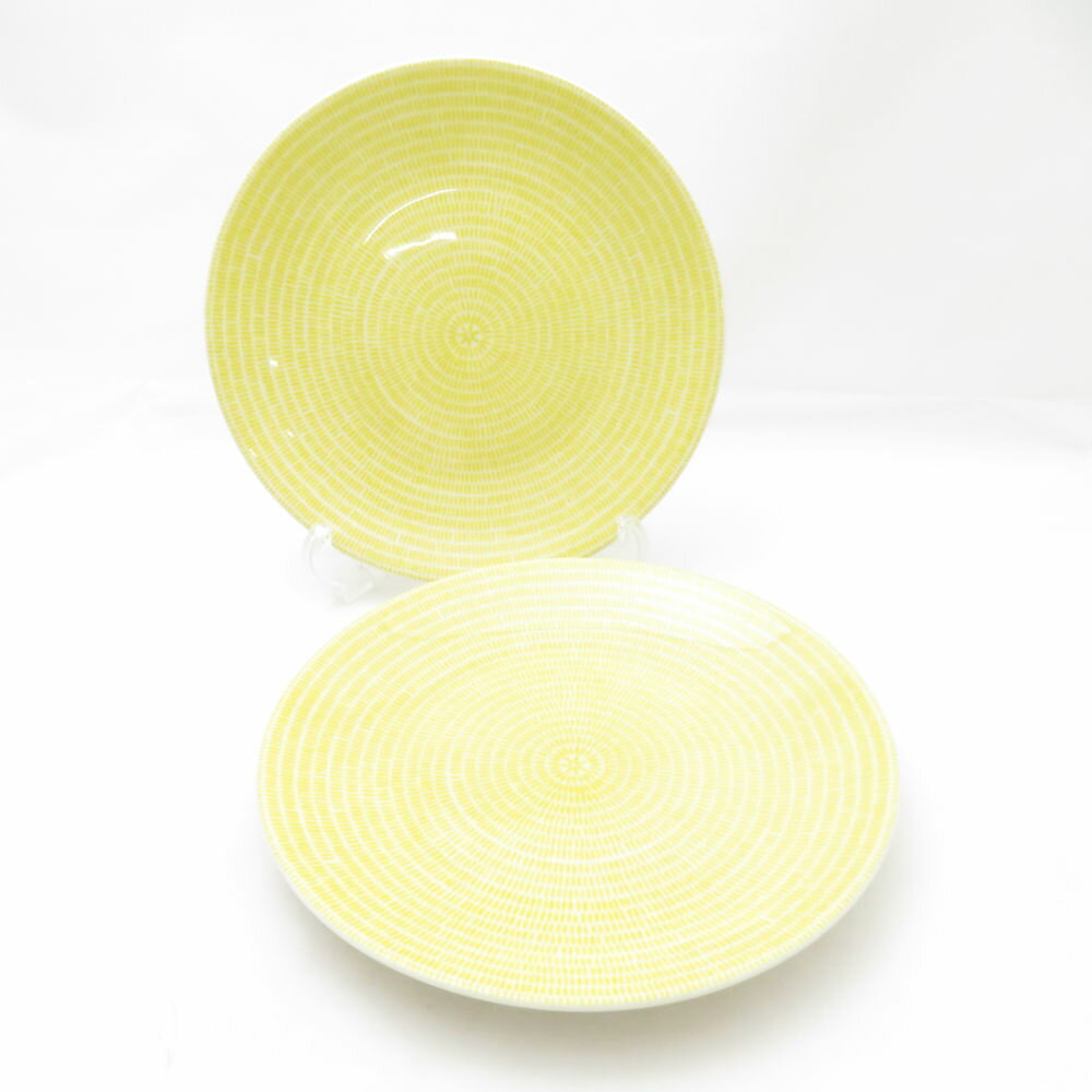 ARABIA アラビア 24h アベック 中皿 2枚 ペア 21cmプレート 北欧 SO3761X2 【中古】