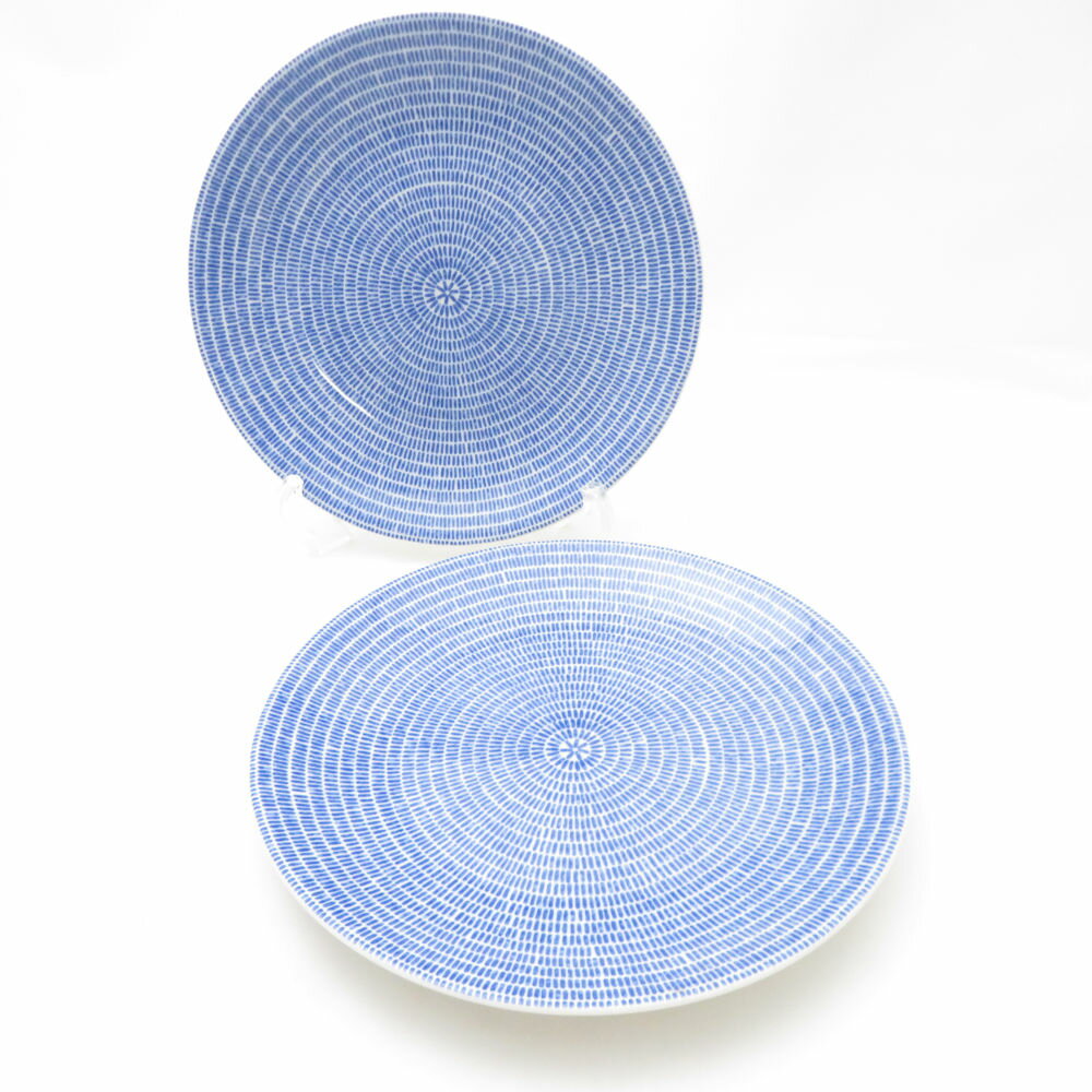 ARABIA アラビア 24h アベック 中皿 2枚 ペア 21cmプレート 北欧 SO3762X2 【中古】